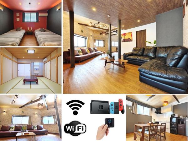 清潔#快適#広々なんば駅徒歩8分#9名宿泊可#Wi-Fiswitch#大画面TV, Rezervovat Vila Sakai 