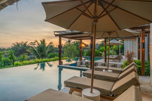 Villa Rosita - Stunning 5BR Villa - Sauna, Gym, Rice Field Views, Rezervovat  Bali hotely s bazénem, Bazén
