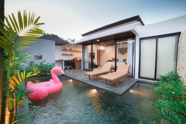 Ubu Villa Amarta in Yogyakarta, Rezervovat  Ngaglik hotely s bazénem, Bazén