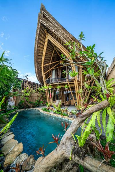 The Queen Bamboo Ubud, Rezervovat  Bali hotely s bazénem, Bazén