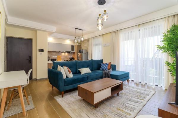 beautiful two bedroom apartment with heated swimming pool fully equipped gym ample parking space and relaxing rooftop with breathtaking city views, Rezervovat  Nairobi Hotely...