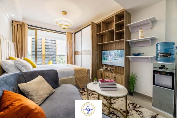classy studio apartment in kilimani with fully equipped gym and balcony which breathtaking city views, Rezervovat  Nairobi Hotely...