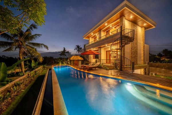 3 King Bedrooms Ratu Bali Luxury Villa in Ubud, Bali, Rezervovat  Hotely v Bali s parkováním, Parkování