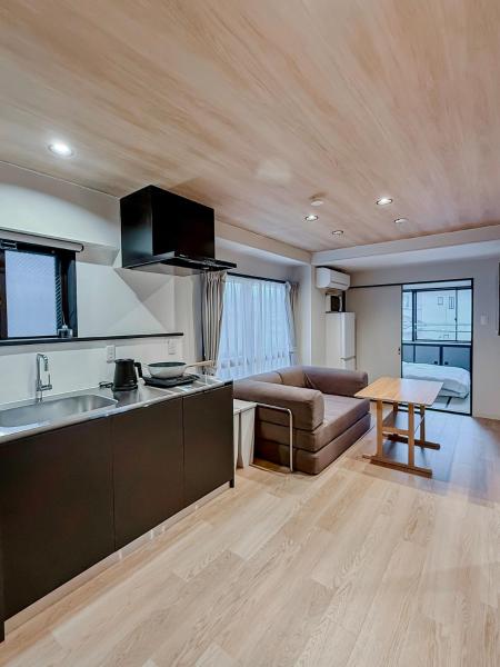 AURA YUZAWA Apartment Hotel - 1Bedroom Apartment with Living Dining Kitchen Sleeps 2 to 4, Bedroom with 2-Double Bed, Living Room with 1-Sofa Bed, Rezervovat Apartmán Juzawa 