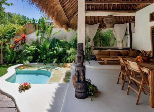 Tropical Jungle View ,VILLA UYAI, Uluwatu Bingin, Rezervovat  Bali hotely s bazénem, Bazén