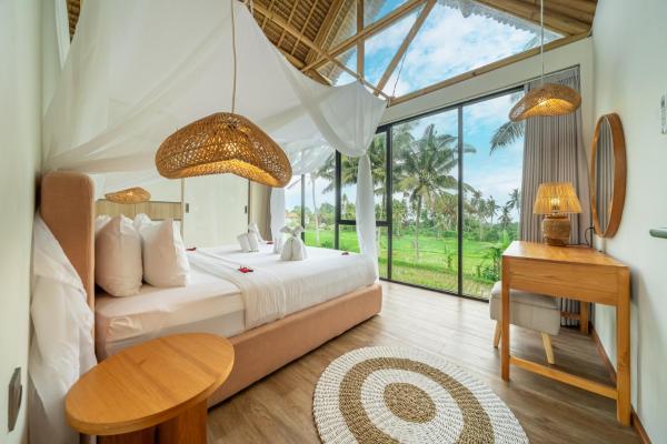 Green Harmony 4 - 1BR Villa in Tranquil Ricefield, Rezervovat  Bali hotely s bazénem, Bazén