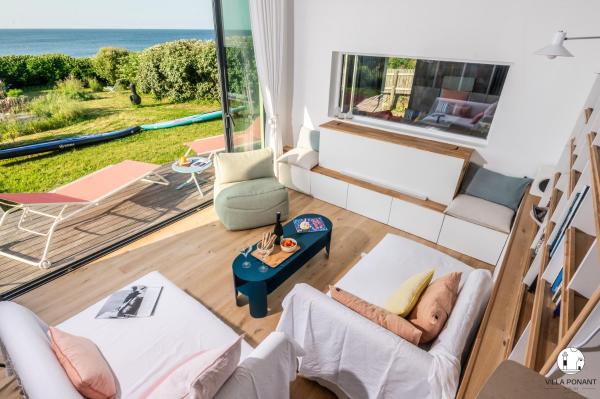 Villa Ponant 5 étoiles à Doëlan, piscine face mer, Rezervovat  Clahars-Carnoet Finistère