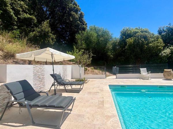 Casamea - Rez de Villa, Famille, Vue mer, Clim2, Rezervovat  Korsika hotely s parkováním, Parkování