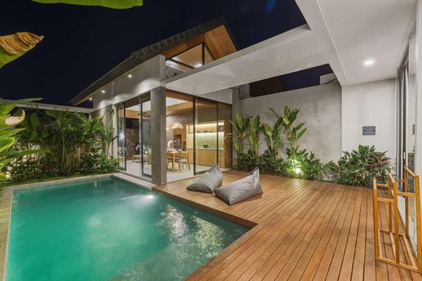 Asri Villa 2BR Nature Retreat With Pool in Ubud, Rezervovat  Bali hotely s bazénem, Bazén