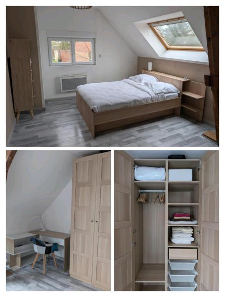 chambre 14m2 calme et parking privé, Rezervovat  Viry-Noureuil 