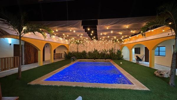 hotel villa chucum, Rezervovat  Hotely v Yucatán s bazénem, Bazén