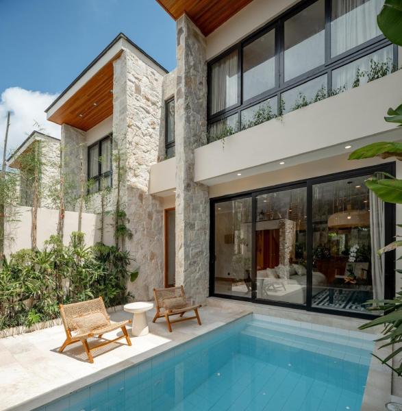 Warm & Cozy Pool Villa with Modern Comforts, Rezervovat  Bali hotely s bazénem, Bazén