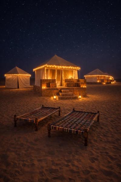 PALM Camp luxury night JAISLMER, Rezervovat  Džaisalmér Rajasthan