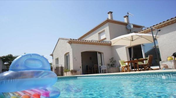 AGENCE JF IMMO - Villa spacieuse 8 pers avec piscine privée proche des plages V0475, Rezervovat  Hotely v Canal du Midi s bazénem, Bazén