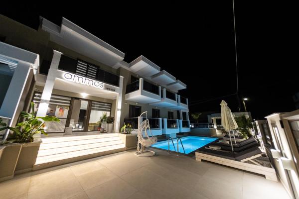Ammos Luxury Apartments, Rezervovat Apartmán Nea Vrasna hotely s bazénem, Bazén