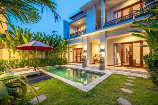 Private 4 Bedroom Villa in Kerobokan for Monthly Rent by Nami Bali, Rezervovat  Badung hotely s bazénem, Bazén