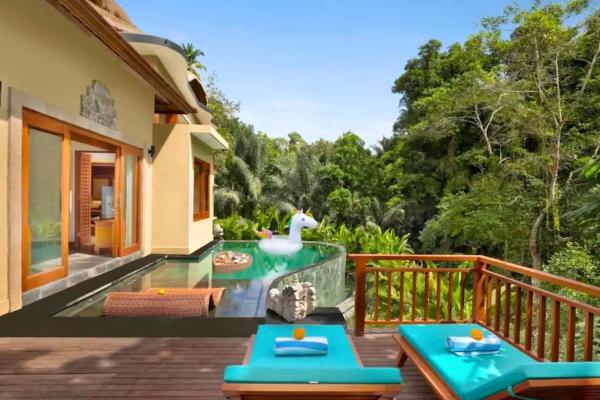 Ozara Grand 2 BR Grand Private Pool Villa River View, Rezervovat  Bali hotely s bazénem, Bazén