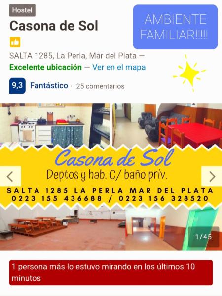 Casona Sol, Rezervovat  Mar del Plata 