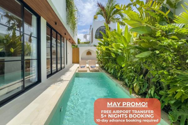 2BR Villa Near Cemagi Beach with Ricefield View, Rezervovat  Cemagi hotely s bazénem, Bazén